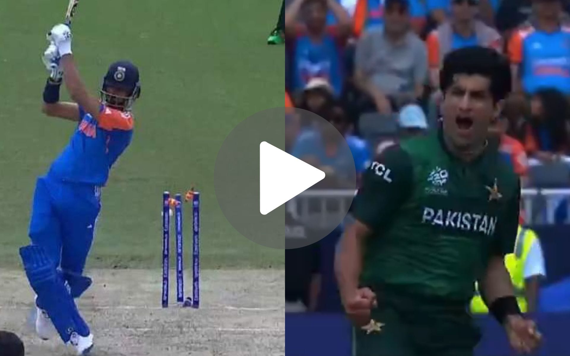 [Watch] Naseem Shah Cleans Up Careless & Reckless Axar Patel With A Rapid Bullet